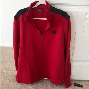 MICHAEL KORS RED XL MENS PULLOVER SWEATER